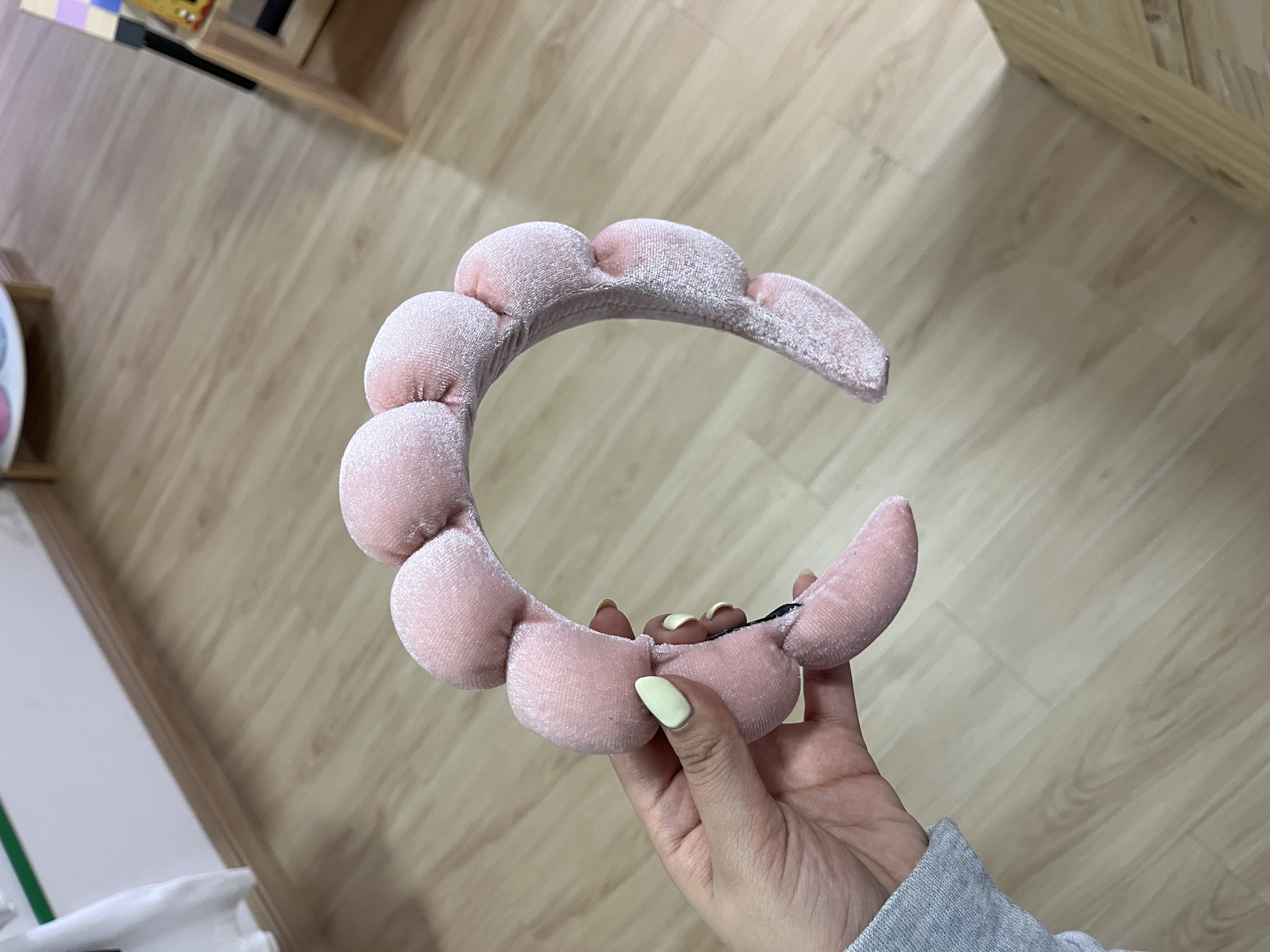 Diadema onda salmon satinada